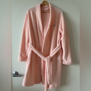 Calvin Klein sleepwear bathrobe, XS/S, pink, 100% polyester